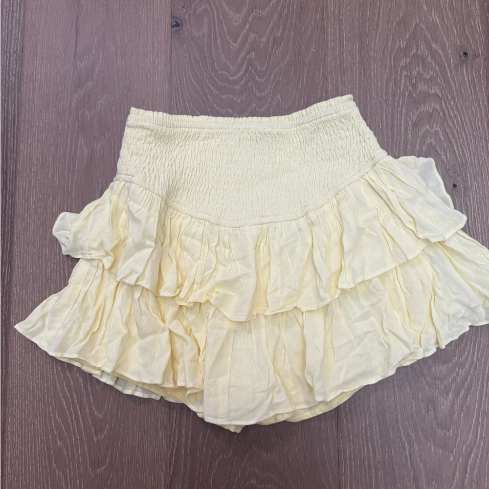 Yellow Ruffled Skirt